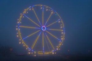 Schlechte Sicht am Riesenrad