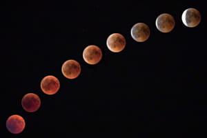 Mondfinsternis: Bewegung am Himmel