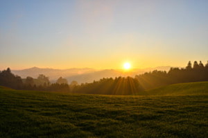 Sonnenaufgang im Emmental