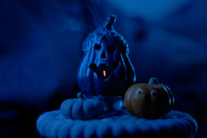 Stygisch blaues Halloween
