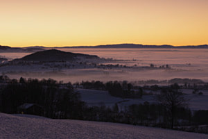Nebelmeer im Sonnenuntergang