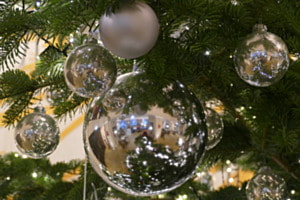 Silberglanz in der Weihnachtsstube