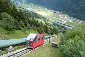 Ritom, steilste Standseilbahn