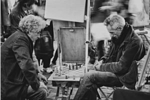 Schachspieler in Montmartre: Paris - Place du Tertre