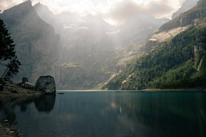 Oschinensee am Morgen