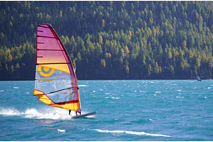 Mit dem Wind