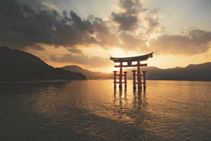 Torii at golden hour