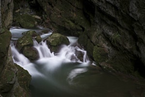 Gischt in der Schlucht
