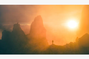there's light behind the fog 