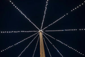 Stars and Stripes on Euro-Tower
