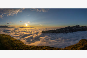 "Das Wolkenmeer im Abendlicht..."
