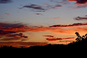 glühender Himmel