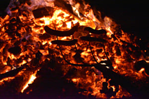 Der Abend am Feuer 