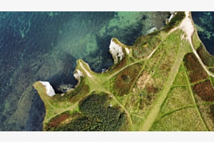 Old Harry Rocks England (Drohnenfoto)
