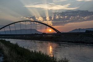 Sonnenaufgang am Rhein Sonnenaufgang am Rhein