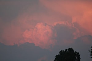 Lila Wolken 