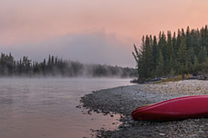 Früher Morgen am Athabasca River