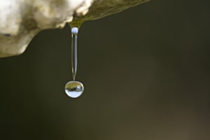 Wassertropfen im Augenblick