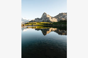 Reflexion der Alpen