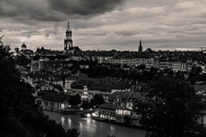 Dämmerung über Bern