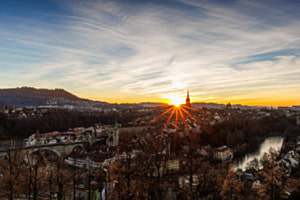 Sonnenuntergang Berner Altstadt
