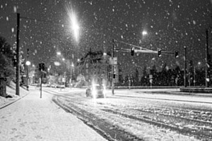 starker Schneefall