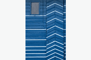 Weiss auf Blau