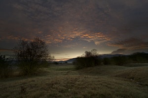 Bei Sonnenaufgang