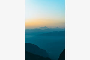 Crépuscule sur le Valais 
