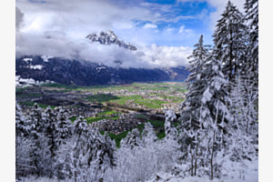Der Winter küsst den Frühling