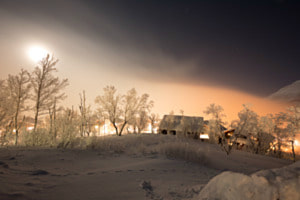 Vollmond im Nebel