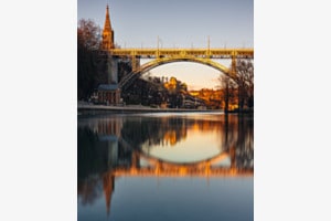 Abendstimmung über der Kirchenfeldbrücke Abendstimmung über der Kirchenfeldbrücke