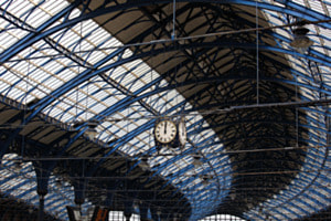 Bahnhofsuhr in England Bahnhofsuhr in England