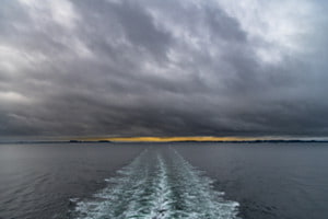 Gewitterwolken über der Nordsee