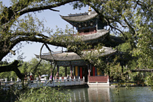 Am Black Dragon Pool bei Lijang, Yunnan