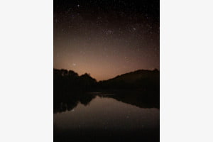Sterne ueber dem Teich