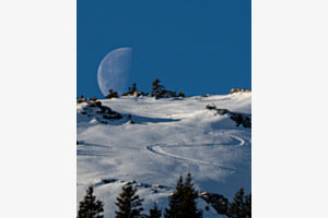 Mond Skifahren