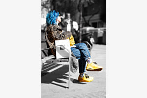 Farbe im grauen Alltag