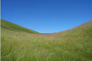 Stille zwischen Hügeln