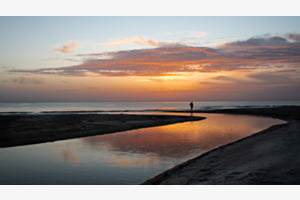 Goldene Stunde am Meer