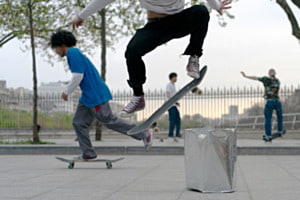 Skater beim èlace de la Bastille