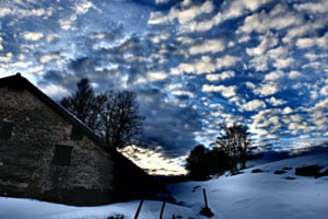 Evening clouds