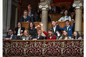 Familie Jans jubelt bei der Bekanntgabe der Wahl von Beat Jans