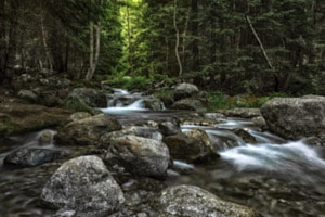 Gletscherbach in den Alpen Gletscherbach in den Alpen