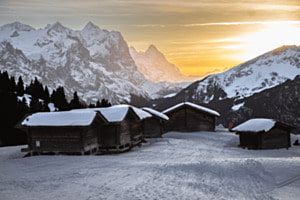 Sonnenuntergang Mägisalp, Hasliberg