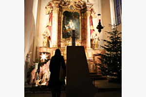 Bei der Andacht
