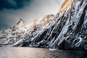 Entrée dans le fjord 