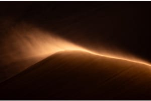 Sandsturm im Abendlicht