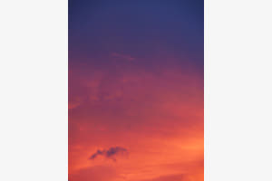 Wolkenvogel im Sonnenuntergang