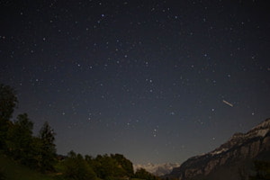 Sternhimmel mit Sternschnuppe Sternhimmel mit Sternschnuppe